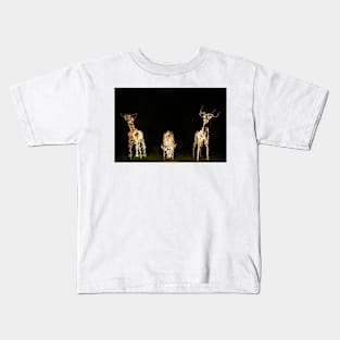 Christmas deer lights Kids T-Shirt